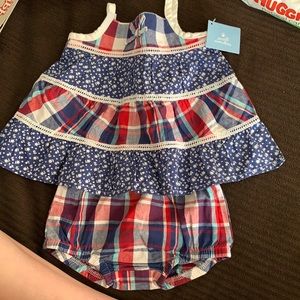 Two piece baby girl outfit brand new price tag still on